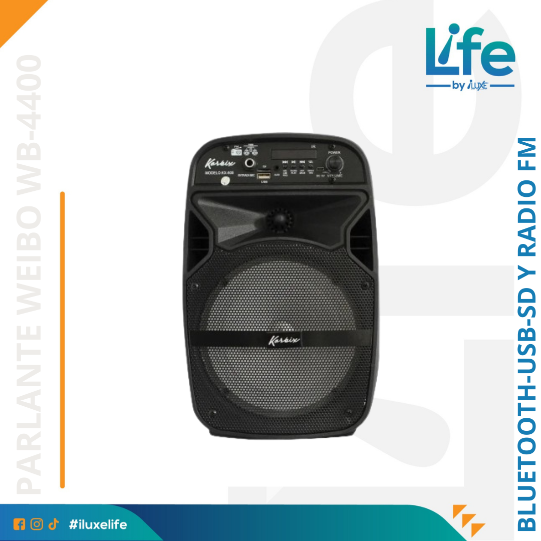 Parlante Recargable Radio Wb-4400